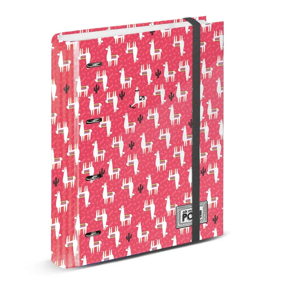 oh-my-pop-cuzco-classeur-anneaux-a4-lastique-multicolore image 1