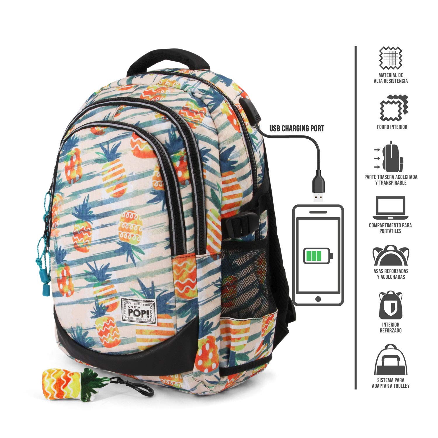 oh-my-pop-sac-cordon-sport-47-cm-mixte image 4