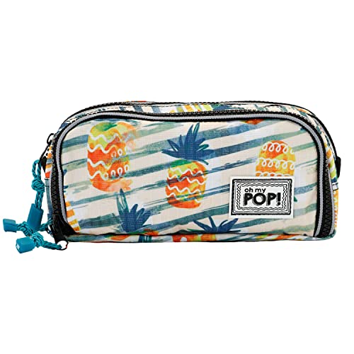 oh-my-pop-ananas-trousse-note-jaune-3-zips image 5