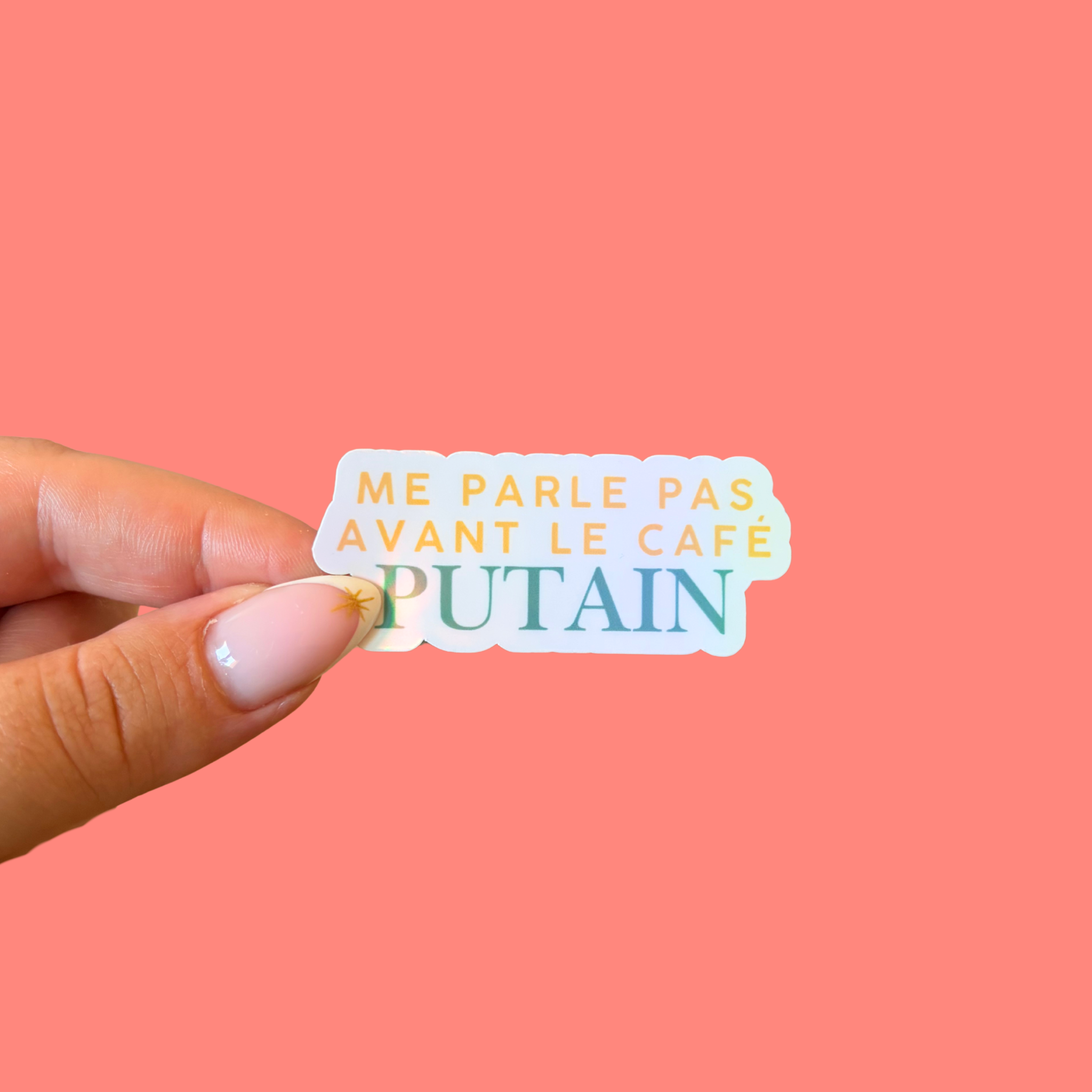atelier-naholi-caf-sticker-holographique-humour image 1