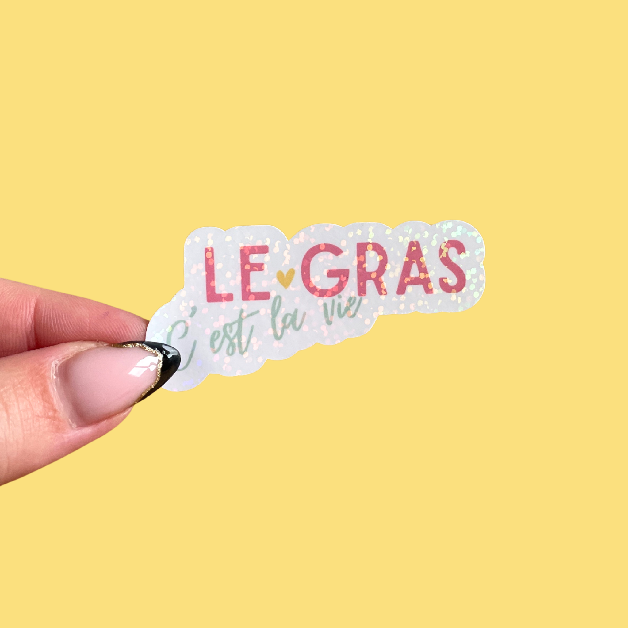 atelier-naholi-stickers-le-gras-c-est-la-vie-sticker-fun-6-37-cm image 1