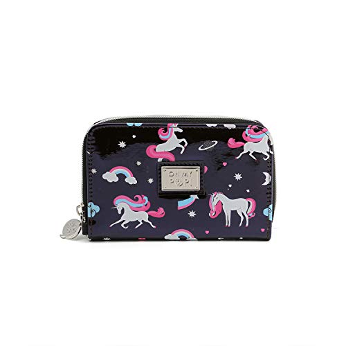 oh-my-pop-licorne-portefeuille-noir-10-x-15-5-cm-zip image 6