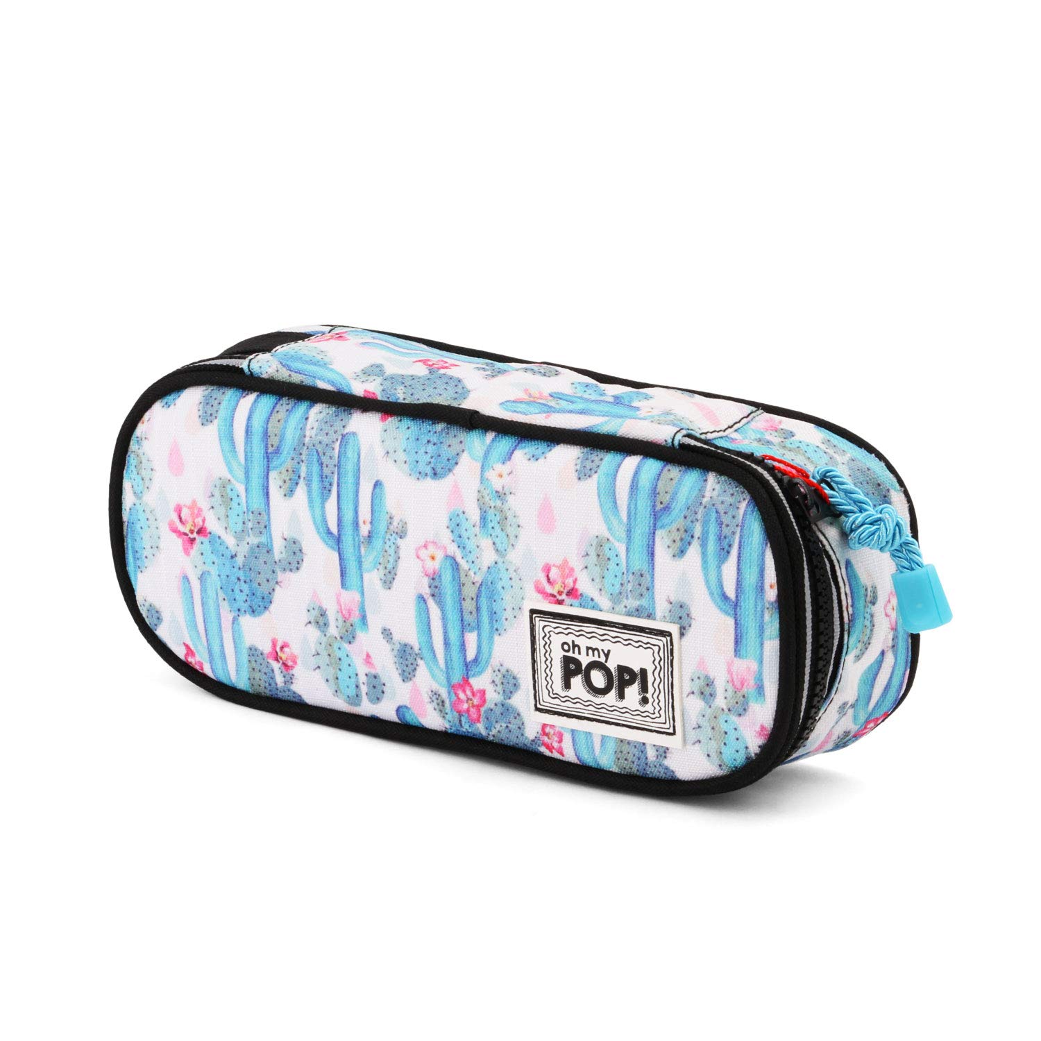 oh-my-pop-cactus-pencil-trousse-vert-avec-organisateur image 1