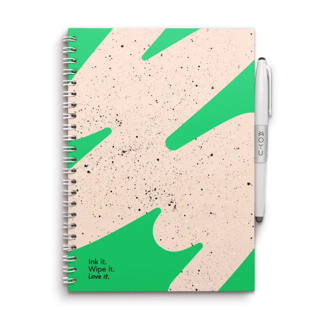 moyu-erasable-notebooks-flashy-moss-carnet-effa-able-a5-vert-mousse image 1