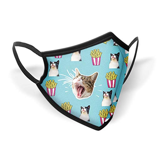 oh-my-pop-angry-cat-masque-tissu-r-utilisable-turquoise image 2