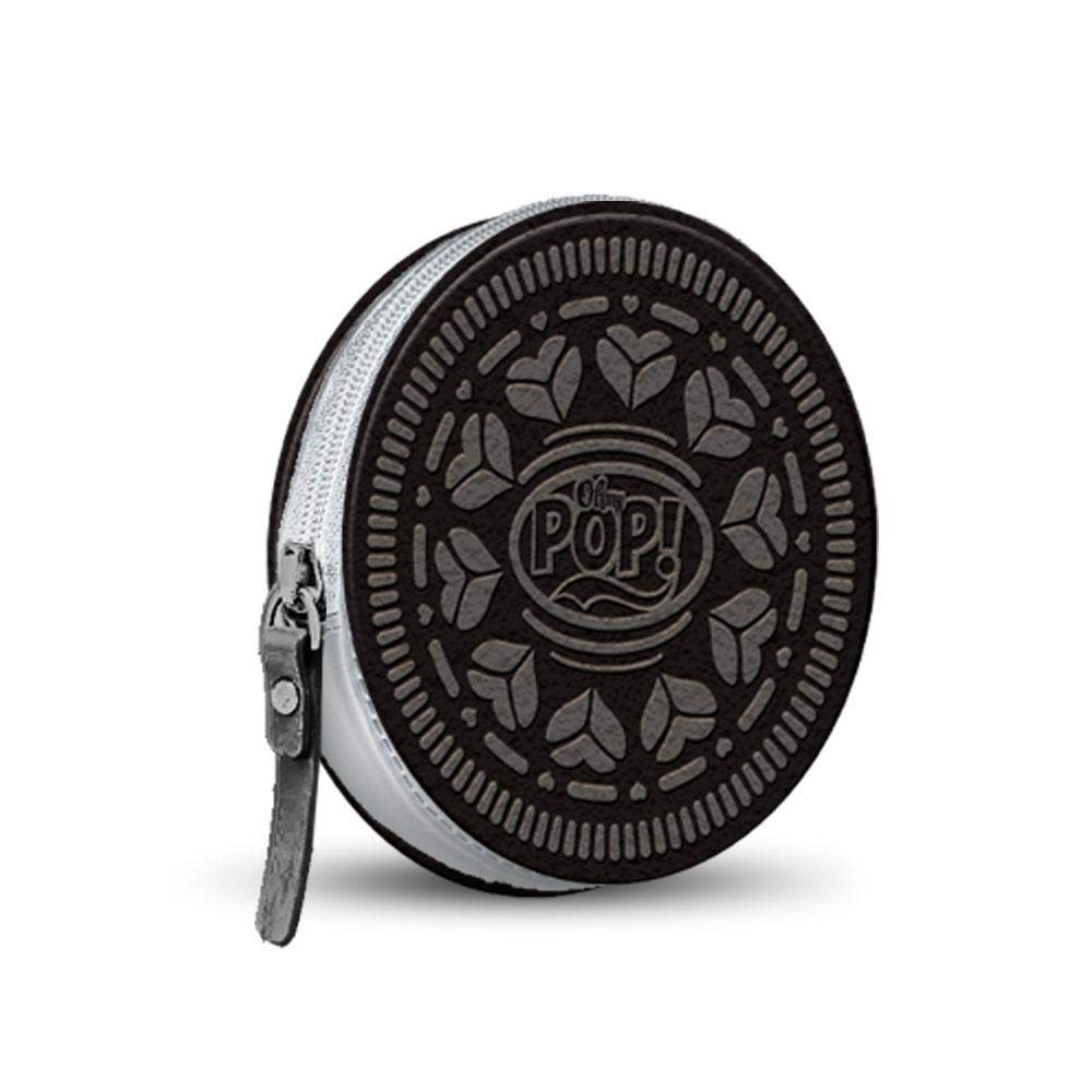 oh-my-pop-black-cookie-porte-monnaie-rond-brun image 1