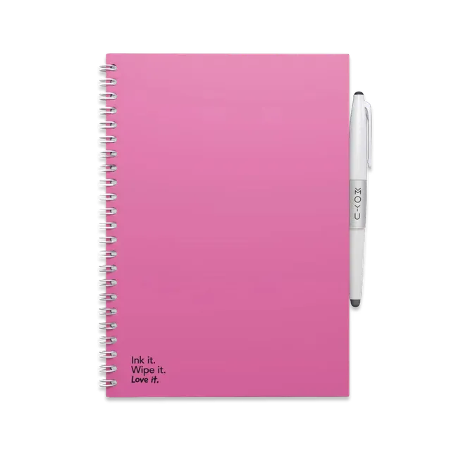 moyu-erasable-notebook-a5-carnet-effa-able-passion-pink image 1