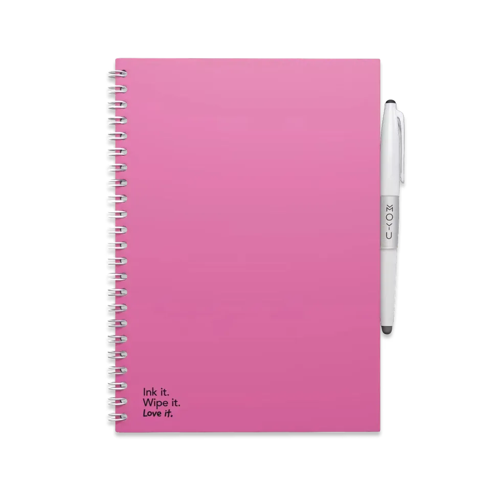 moyu-erasable-notebook-a5-carnet-effa-able-passion-pink image 1