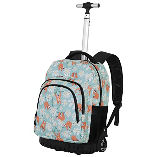 oh-my-pop-lazy-gts-fan-sac-dos-roulettes-turquoise-47-cm image 5