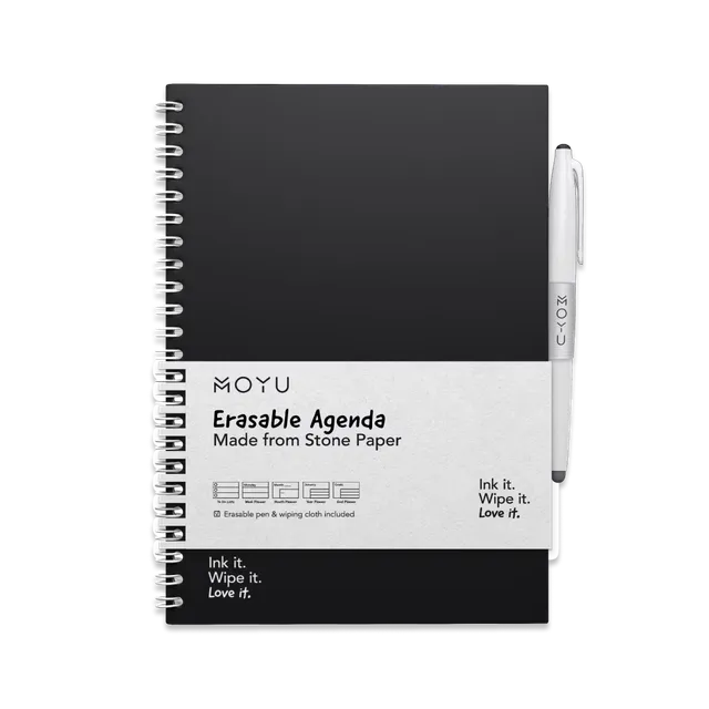 moyu-pitch-black-agenda-effa-able-a5-noir-r-utilisable image 1