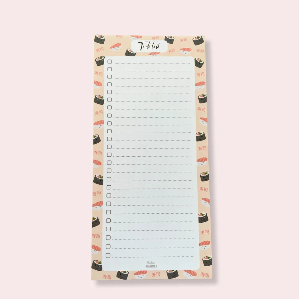 atelier-naholi-bloc-notes-to-do-list-sushi-imparfait-10x21-cm image 1