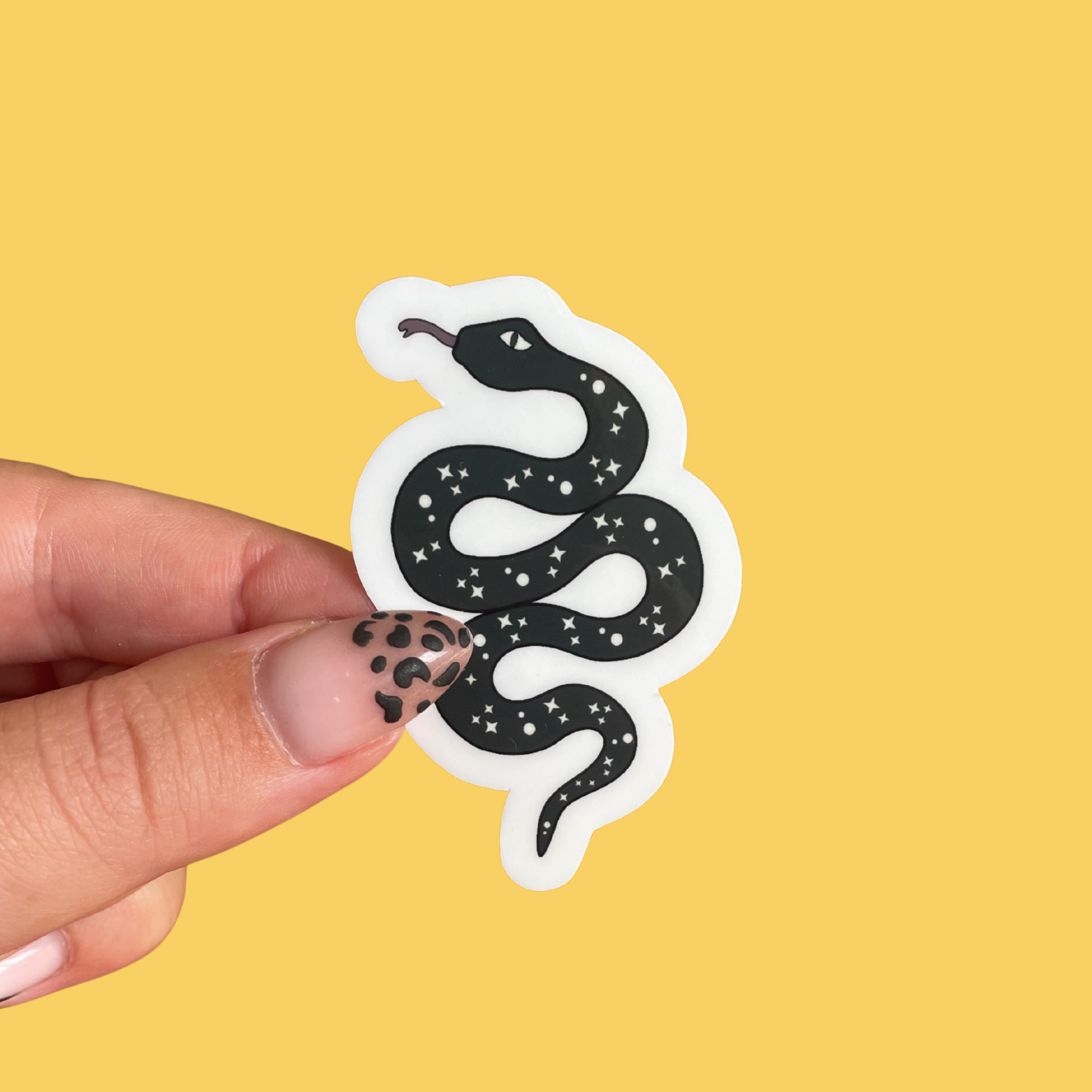 atelier-naholi-serpent-noir-mystique-sticker-transparent-brillant image 1