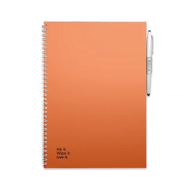 moyu-sunset-orange-carnet-effa-able-a4-orange-r-utilisable image 1