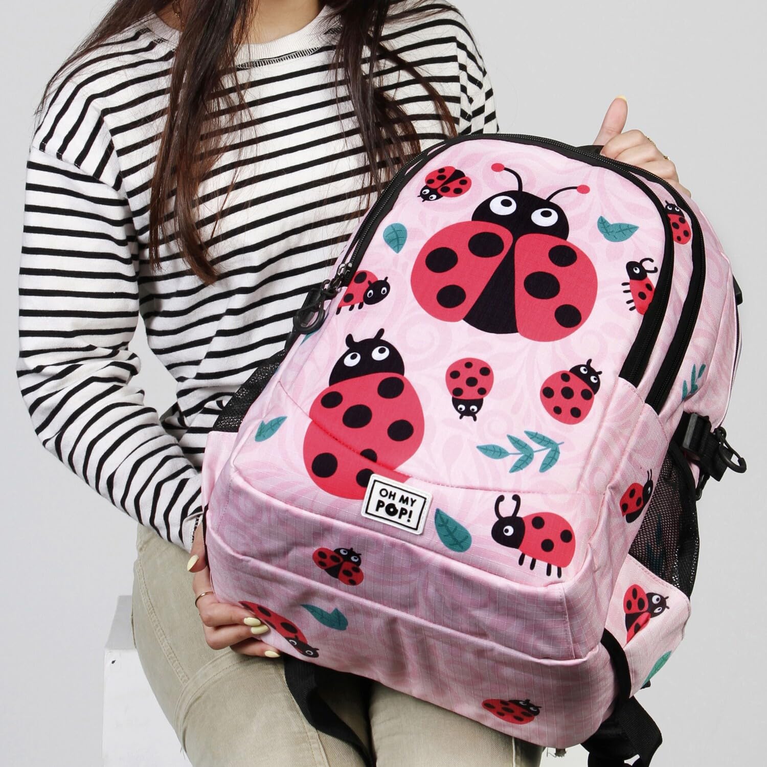 oh-my-pop-running-plus-ladybug-sac-dos-rose-32-l image 6
