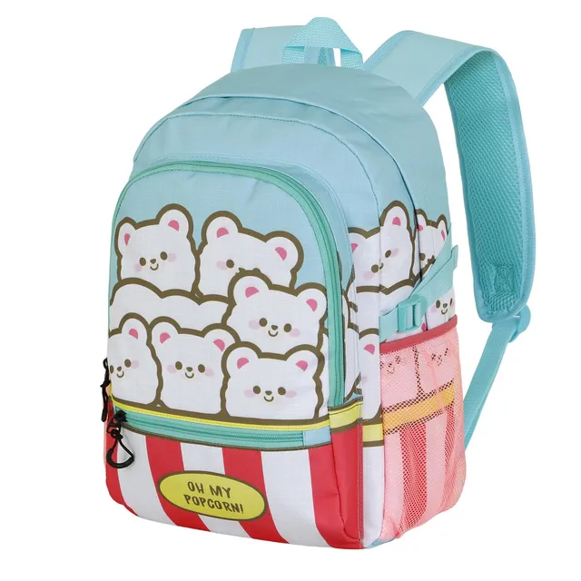 oh-my-pop-popcorn-fight-fan-2-2-sac-dos-bleu-24-l-ordinateur image 1