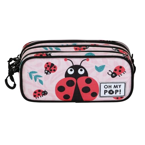 oh-my-pop-ladybug-trick-fan-2-2-trousse-rose-ripstop image 5
