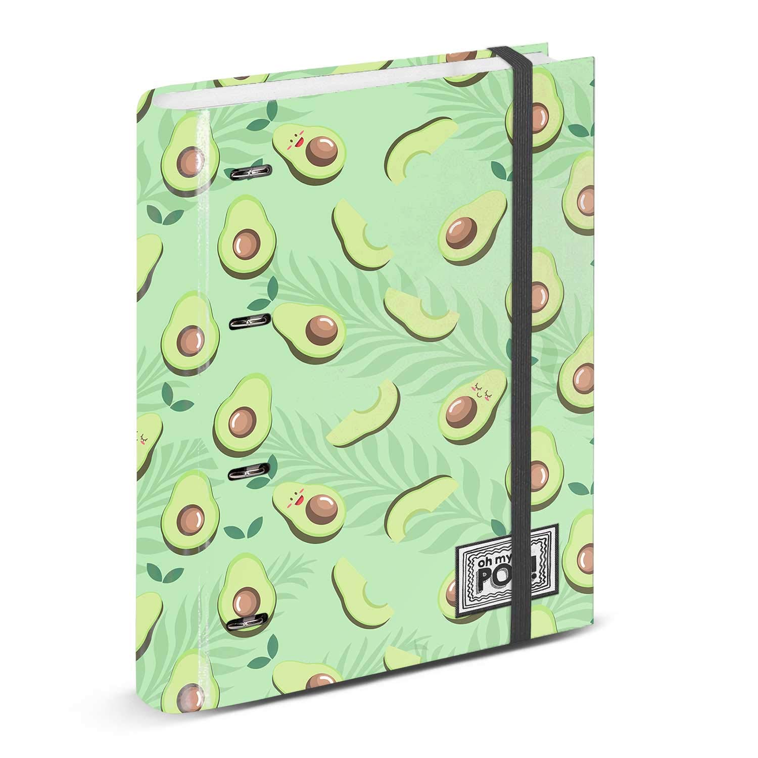 oh-my-pop-awacate-classeur-anneaux-a4-lastique-intercalaires image 1