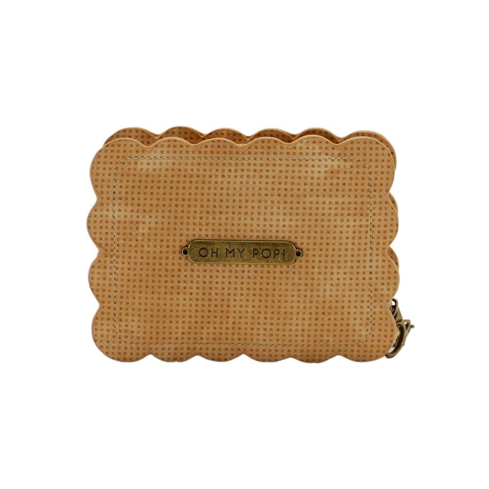 oh-my-pop-biscuit-petit-portefeuille-beige-8-cartes image 3
