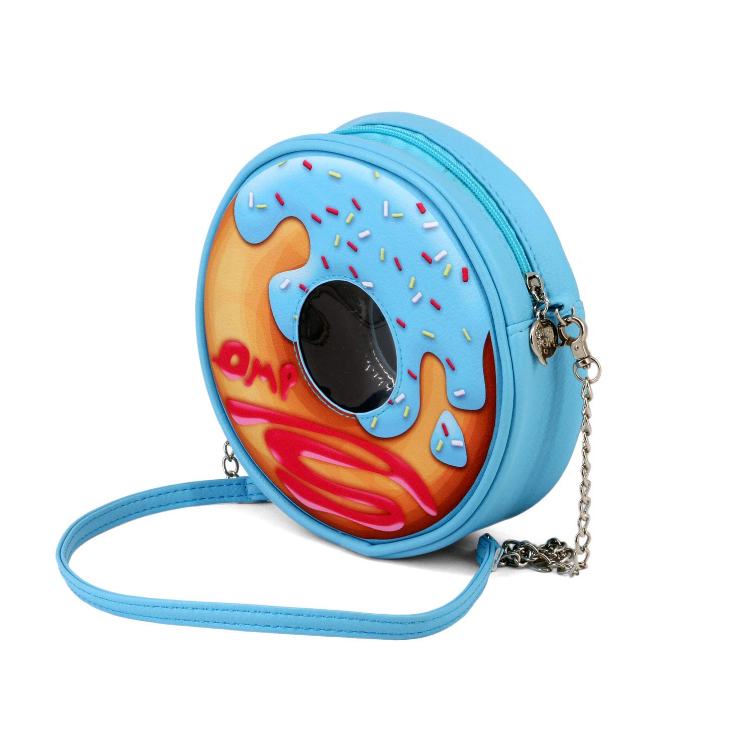 oh-my-pop-donut-sac-bandouli-re-rond-bleu image 1