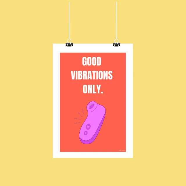 atelier-naholi-affiche-good-vibrations-only-poster-a5-mat image 1