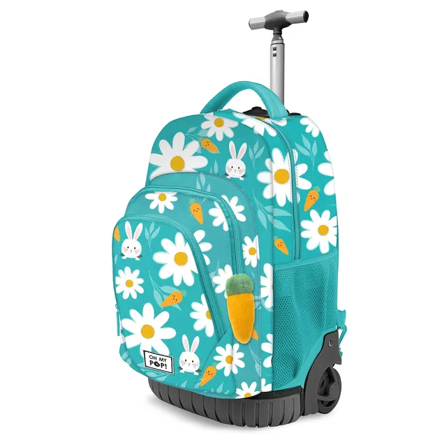 oh-my-pop-blooming-gts-fan-sac-dos-roulettes-turquoise-39-l image 1