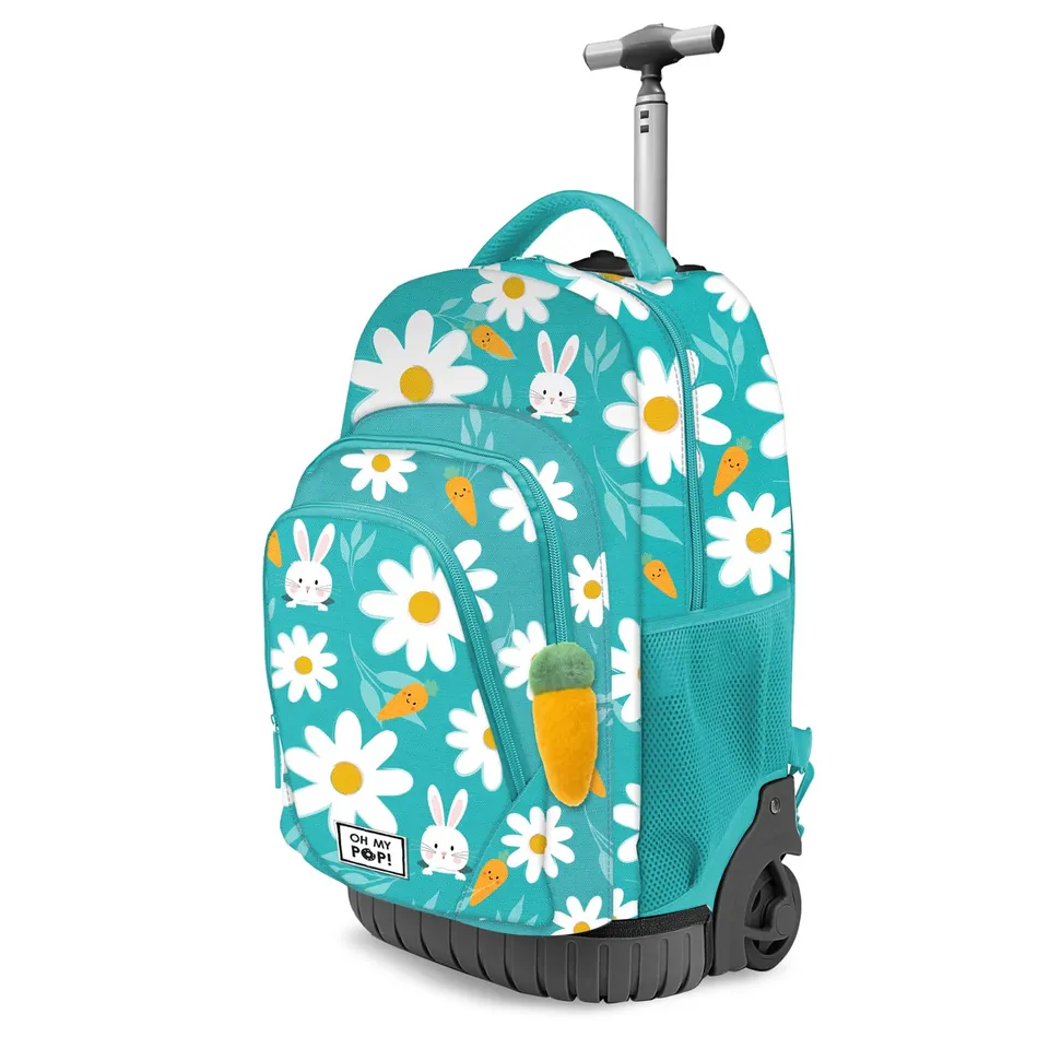 oh-my-pop-blooming-gts-fan-sac-dos-roulettes-turquoise-39-l image 1