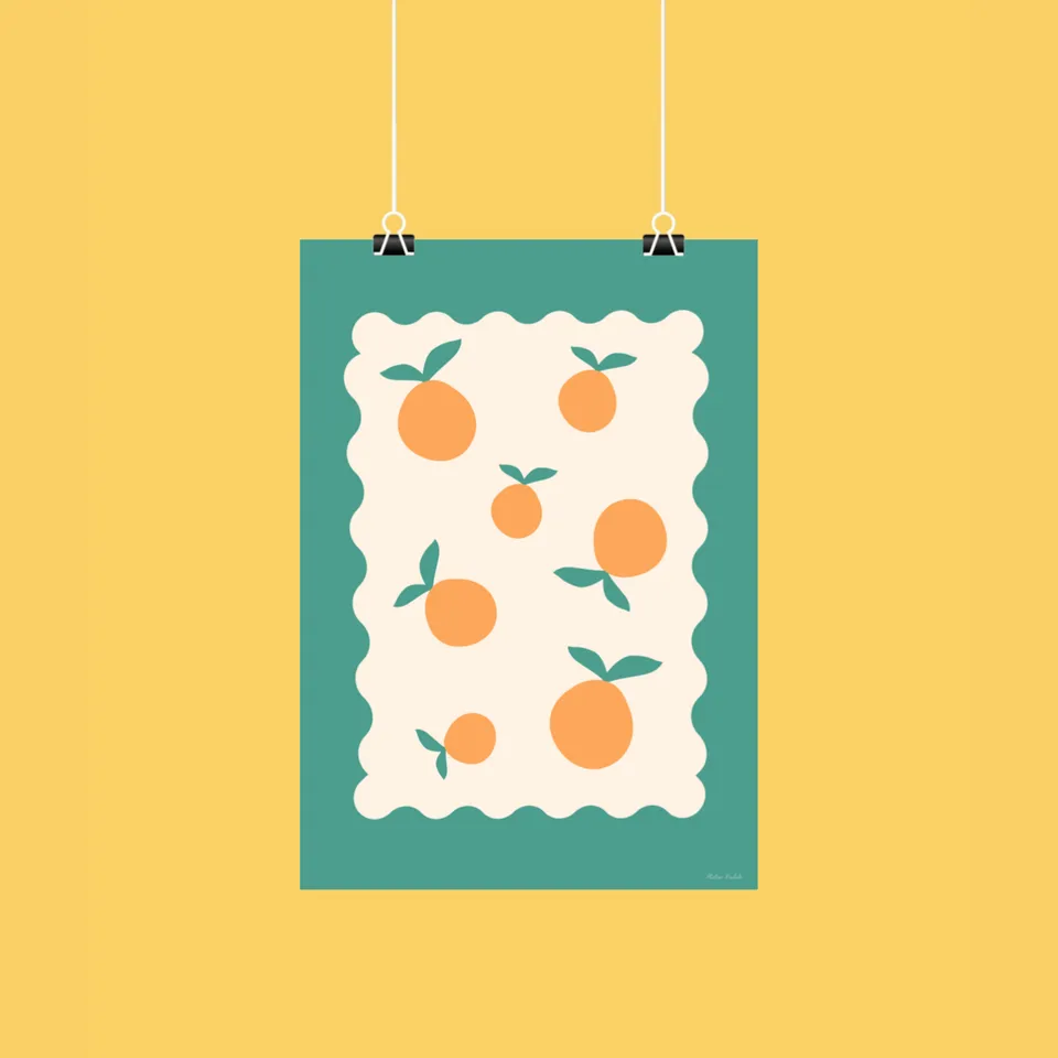 atelier-naholi-affiche-timbre-oranges-a4-papier-photo-mat-230g image 1
