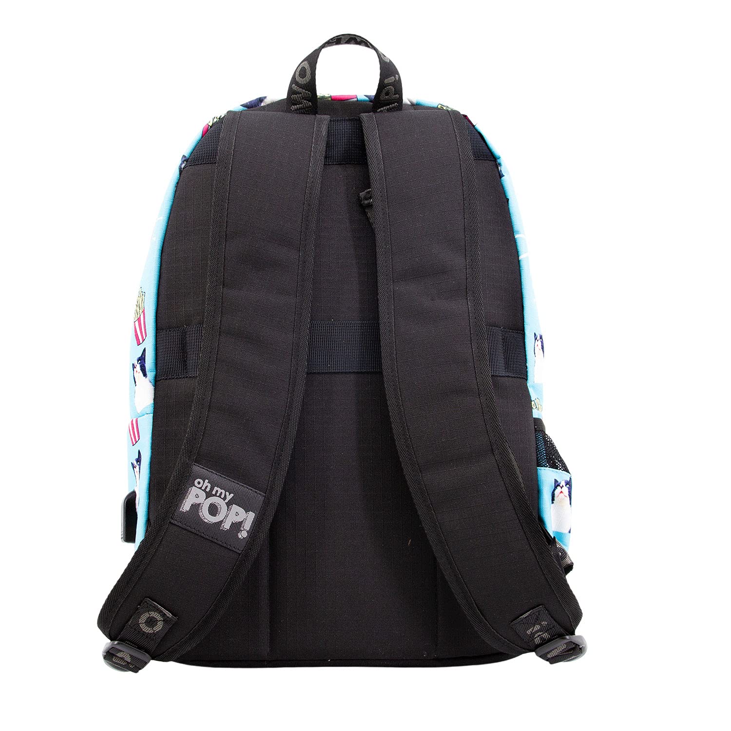 oh-my-pop-angry-cat-hs-1-3-sac-dos-turquoise-45-cm image 2
