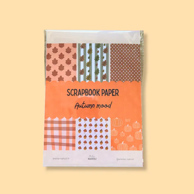 atelier-naholi-automne-set-papier-scrapbooking-a5-6-feuilles image 1