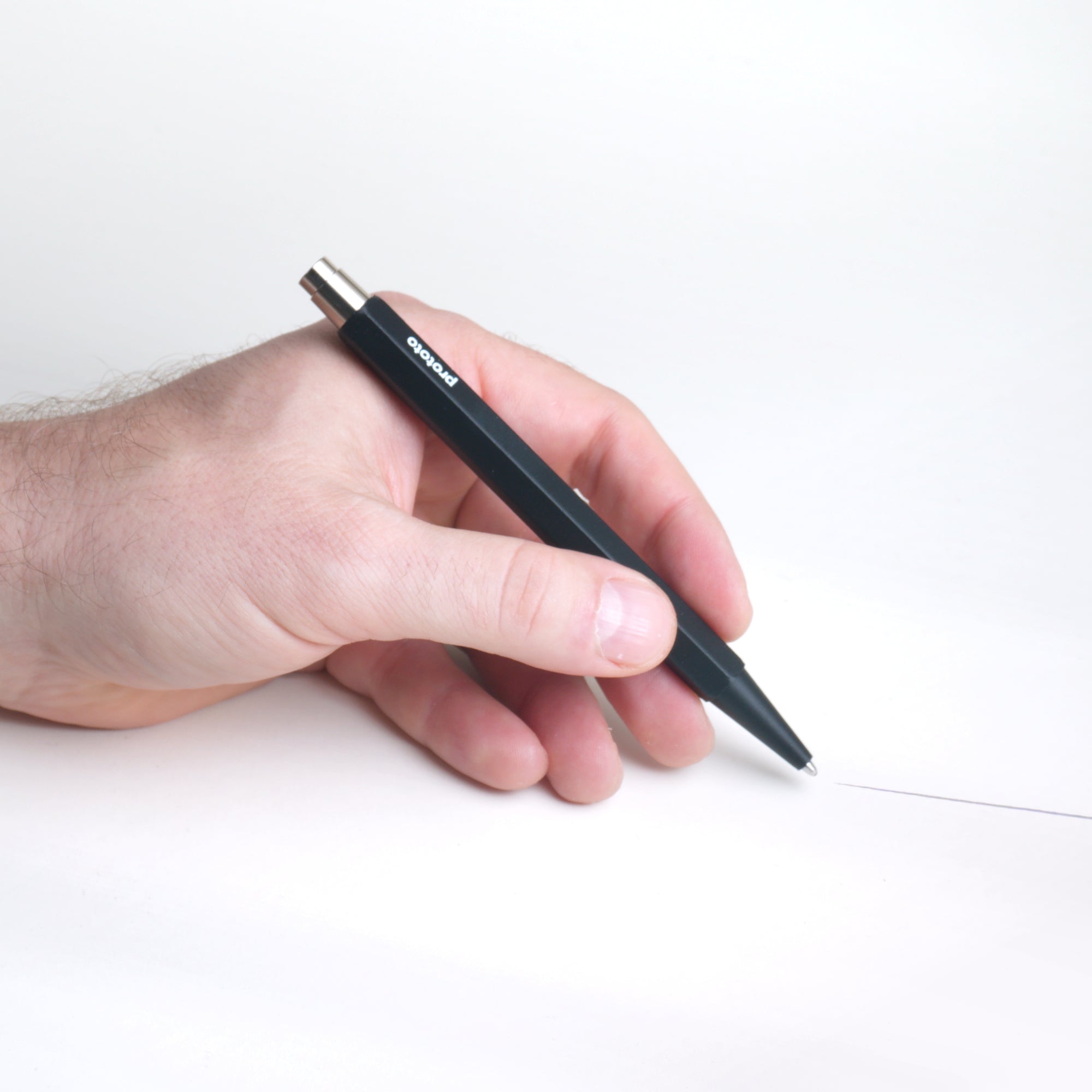 prototo-kugelschreiber-nr-2-stylo-bille-noir-clic-m-tal image 4