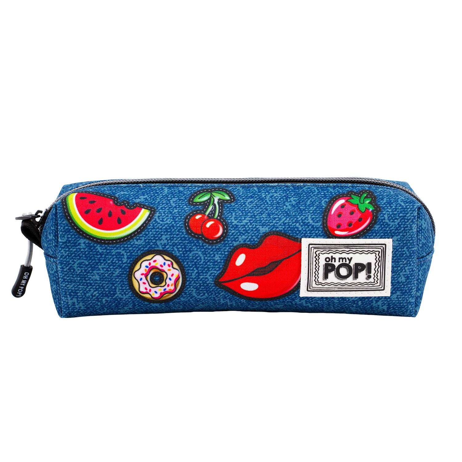 oh-my-pop-patches-hs-trousse-carr-bleu-fonc-21-cm image 1
