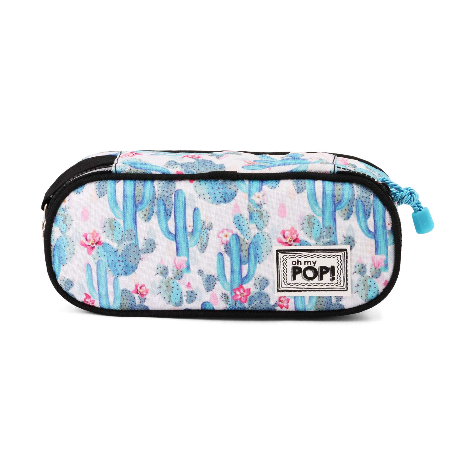 oh-my-pop-cactus-pencil-trousse-vert-avec-organisateur image 2