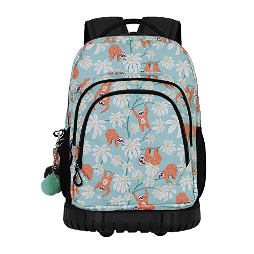 oh-my-pop-lazy-gts-fan-sac-dos-roulettes-turquoise-47-cm image 6