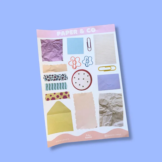 atelier-naholi-paper-co-planche-stickers-a5-papier image 1