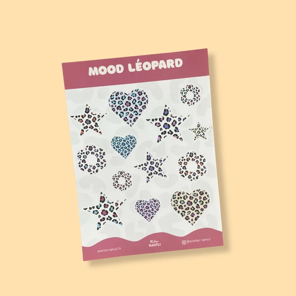 atelier-naholi-mood-l-opard-planche-stickers-a6-13 image 1