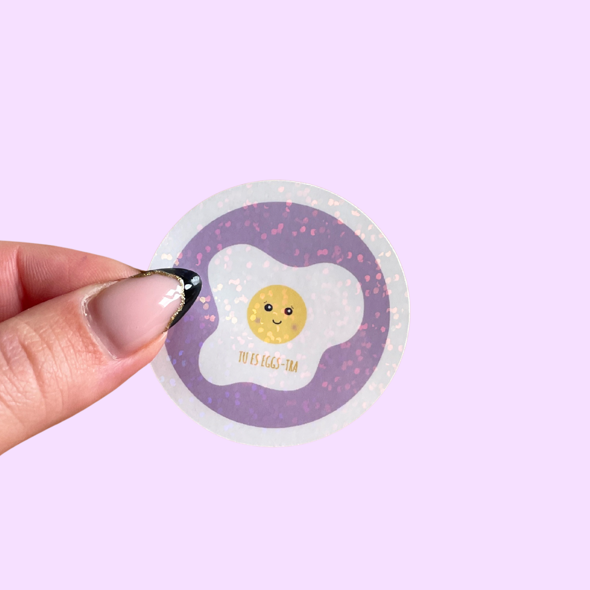atelier-naholi-stickers-l-unit-tu-es-eggs-tra-oeuf-rond-5-cm image 1