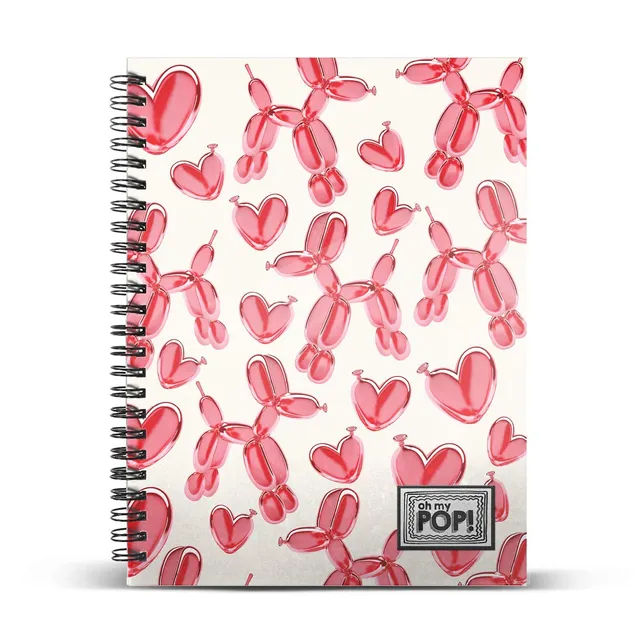 oh-my-pop-globoniche-cahier-spirale-a5-ray-120-feuilles image 1