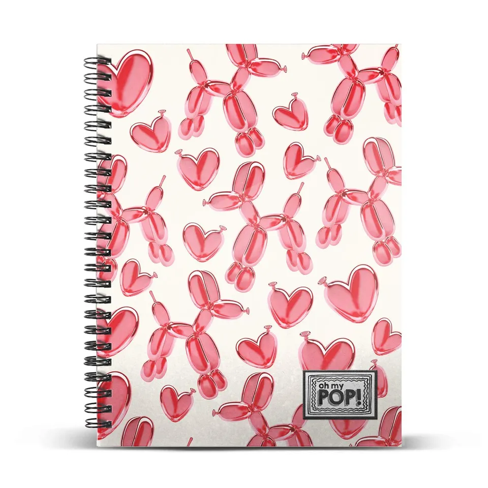 oh-my-pop-globoniche-cahier-spirale-a5-ray-120-feuilles image 1