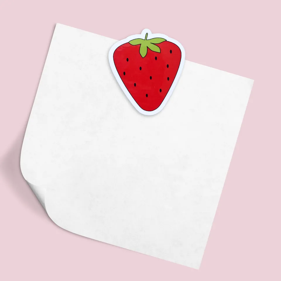 atelier-naholi-magnet-fraise-aimant-frigo-5-cm image 1