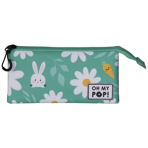 oh-my-pop-blooming-trousse-triple-turquoise-3-compartiments image 5
