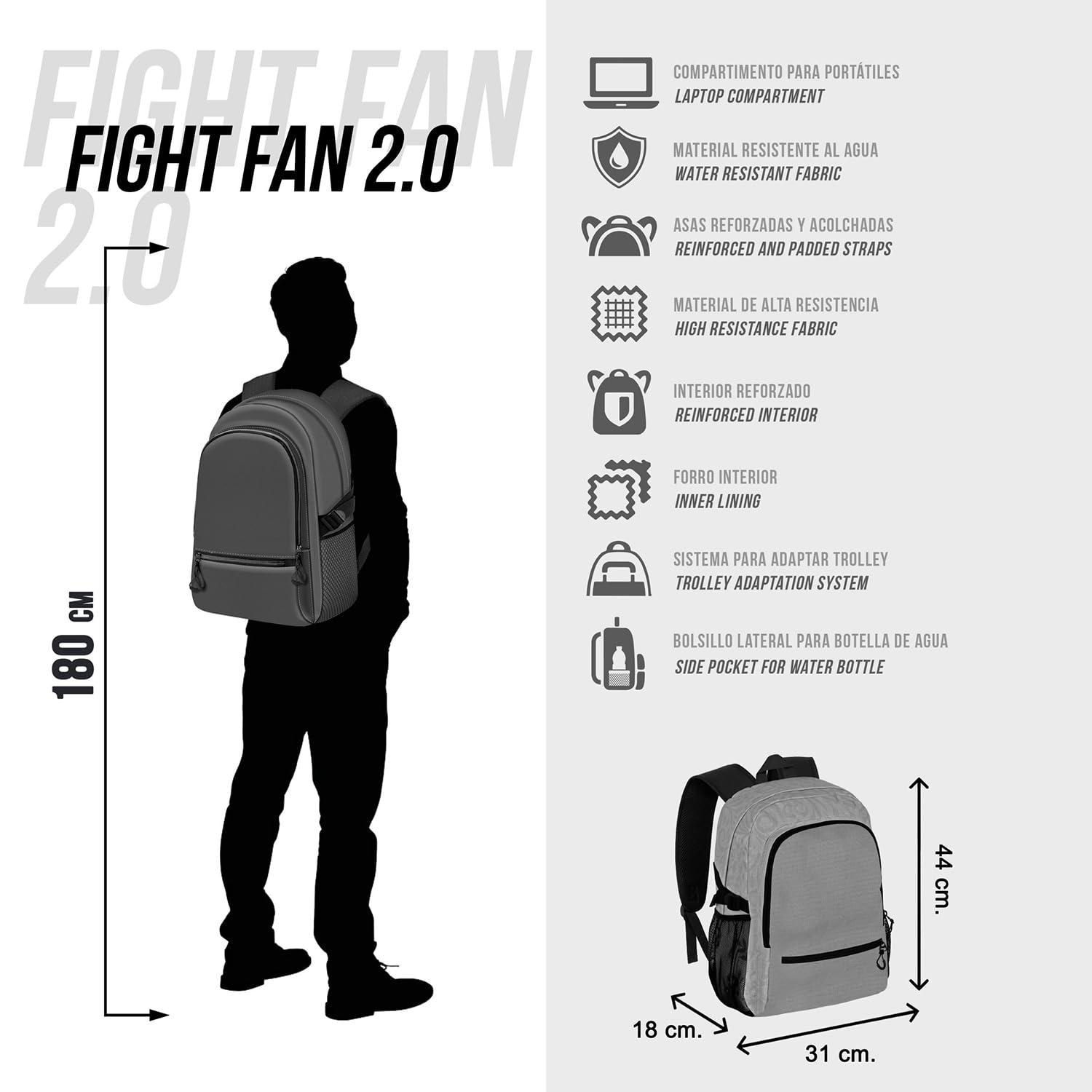 oh-my-pop-dinorrr-sac-dos-vert-44-cm-fight-fan image 6
