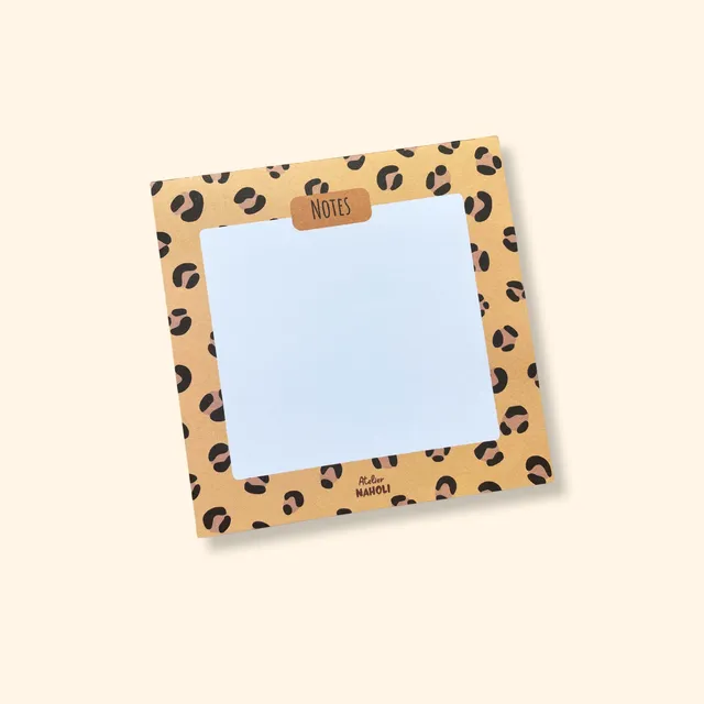 atelier-naholi-l-opard-bloc-notes-carr-10x10-cm-25-pages image 1