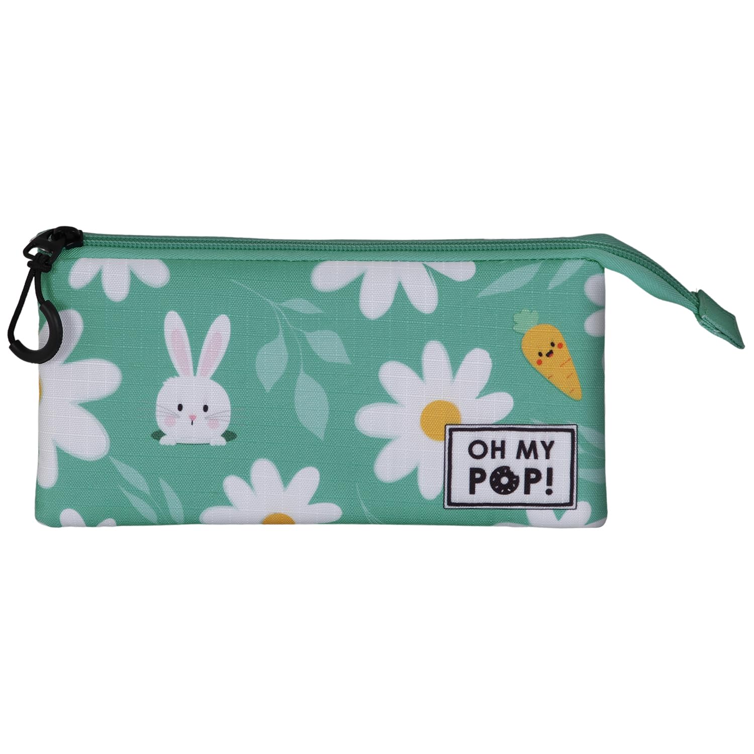 oh-my-pop-blooming-trousse-triple-turquoise-3-compartiments image 2
