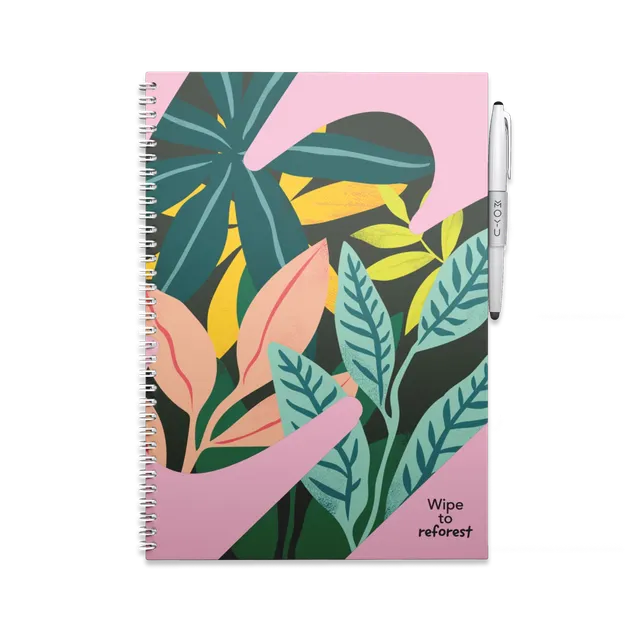 moyu-erasable-notebook-a4-love-garden-carnet-effa-able image 1