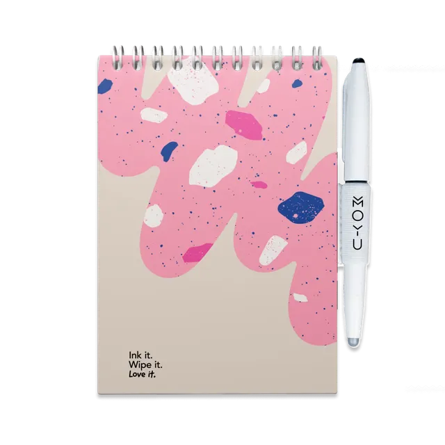 moyu-erasable-notepad-a6-flamingo-desert-papier-pierre image 1