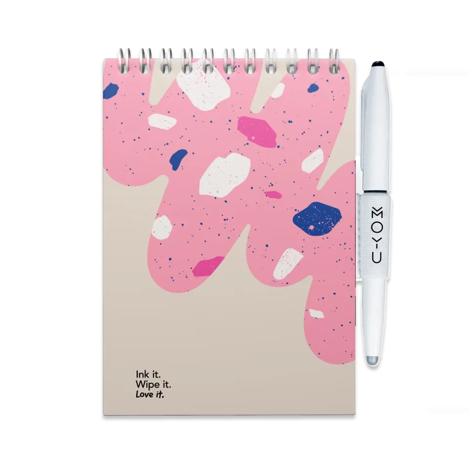 moyu-erasable-notepad-a6-flamingo-desert-papier-pierre image 1