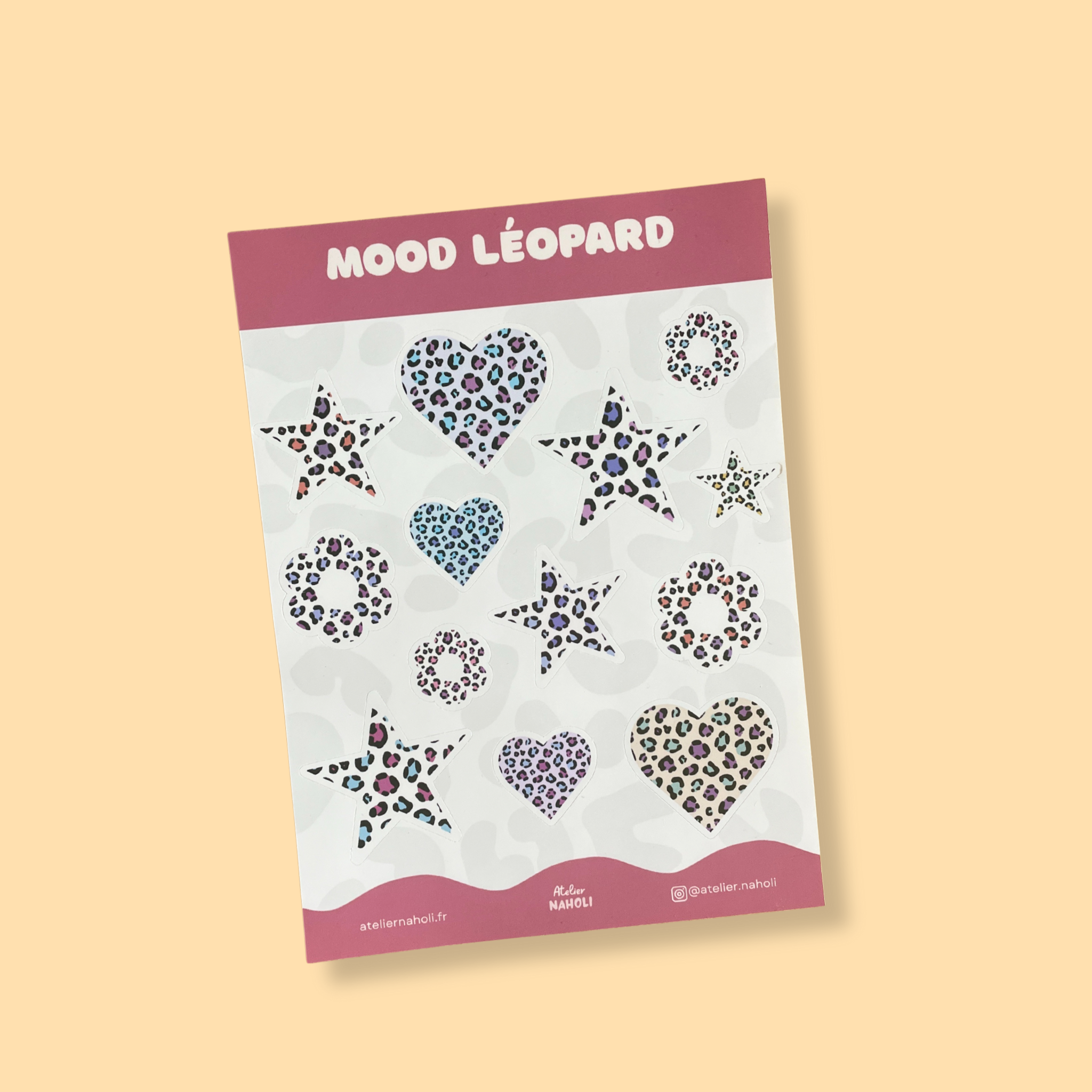 atelier-naholi-mood-l-opard-planche-stickers-a6-13 image 1