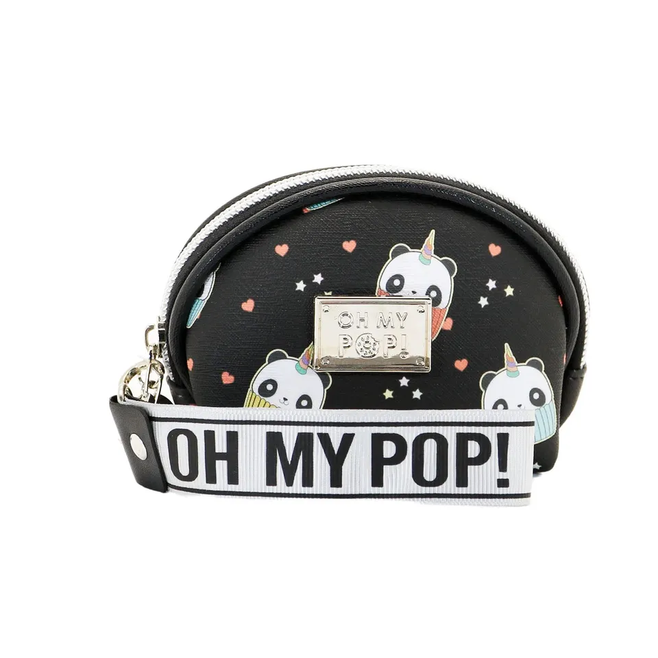 oh-my-pop-pandicorn-porte-monnaie-ovale-noir image 1
