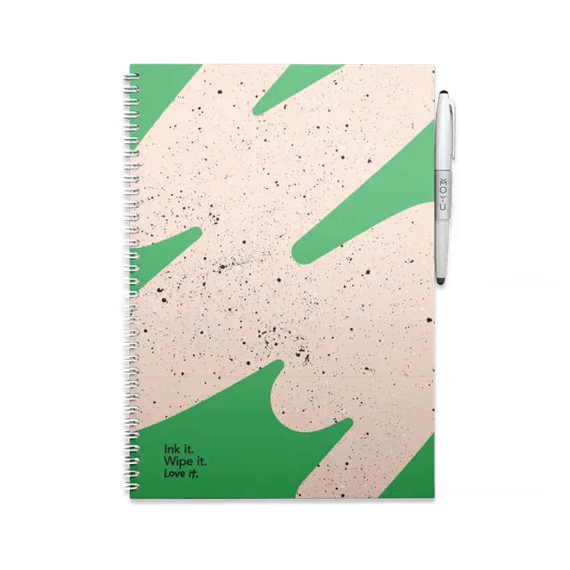 moyu-erasable-notebook-a4-flashy-moss-carnet-effa-able-vert image 1