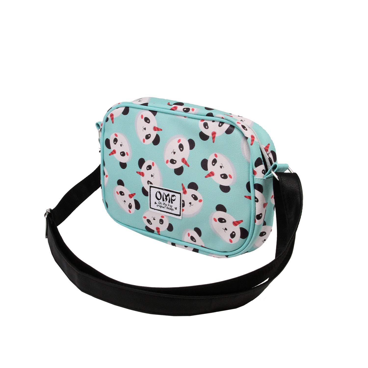 oh-my-pop-pandicorn-sac-bandouli-re-carr-turquoise-fille image 1